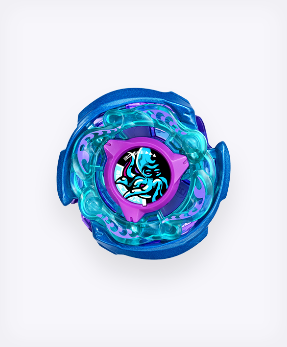 Pre Takara Tomy Beyblade X UX-00 Kraken Riggle S3-70O Metal Coat: Blue