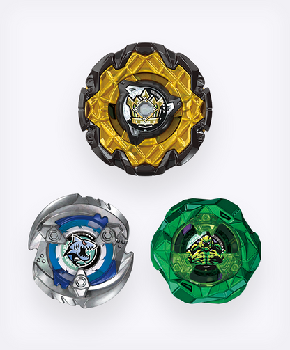 BEYBLADE X Valkyrie Volt S4-70V Metal Coat Gold & CX-11 Emperor Might Deck Set
